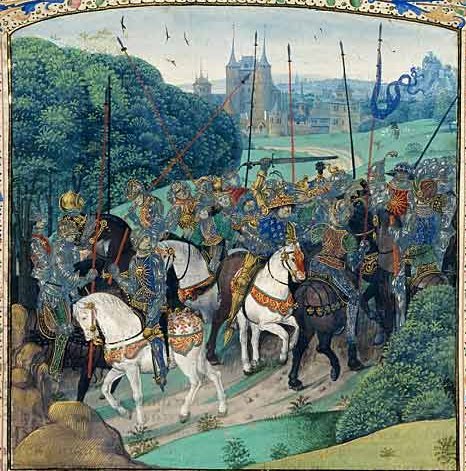 Folie de Charles VI, Jean Froissart : Chroniques, enluminées par Antoine de Bourgogne, XVe s.