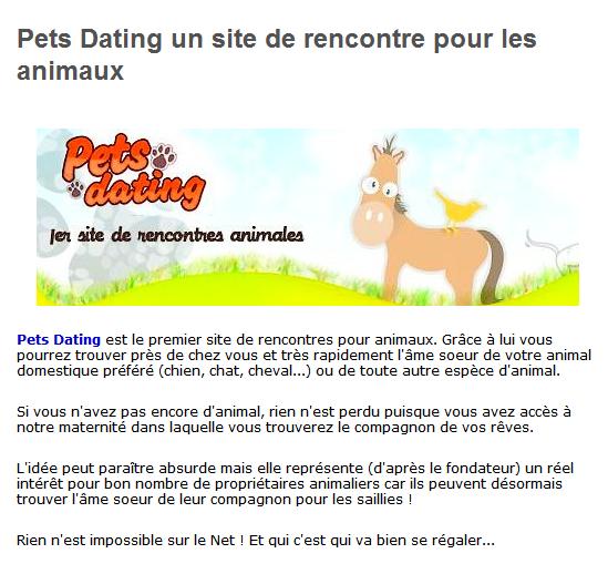 site de rencontre pour les amoureux des chiens