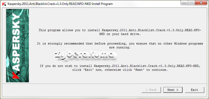   Kaspersky 2010 & 2011 Anti-Blacklist Patch v1.3 by ElCrabe & Team NKD 