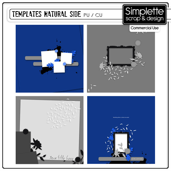 natural side pack templates simplette